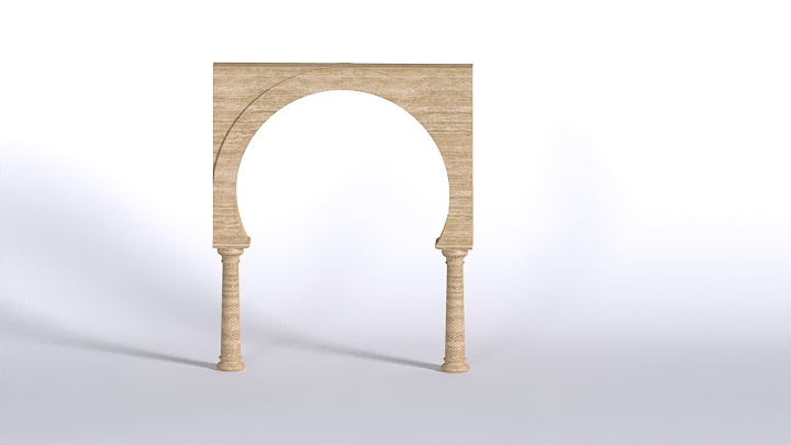 渲染模型_拱门004