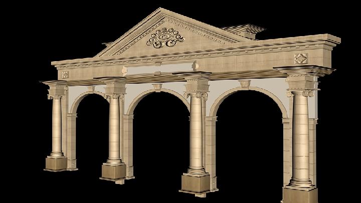 渲染模型_拱门005