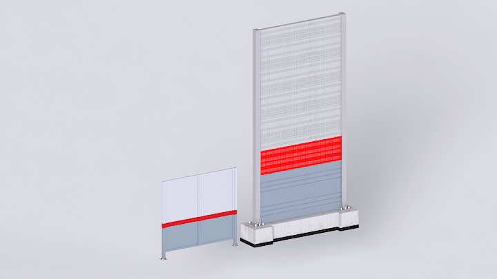 渲染模型_挡墙001