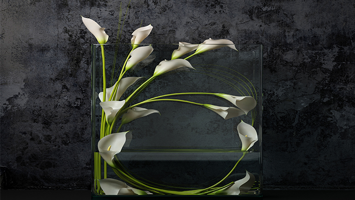 渲染模型_插花002