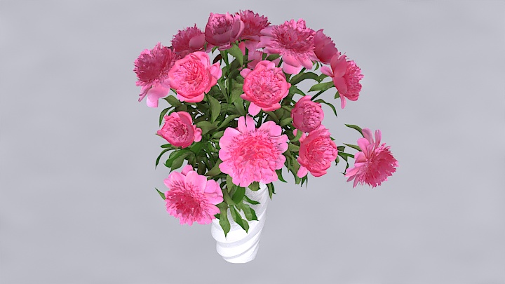 渲染模型_插花012
