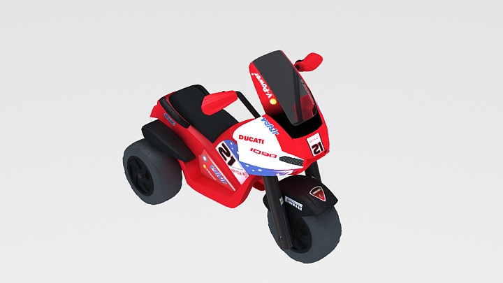 渲染模型_摩托车009