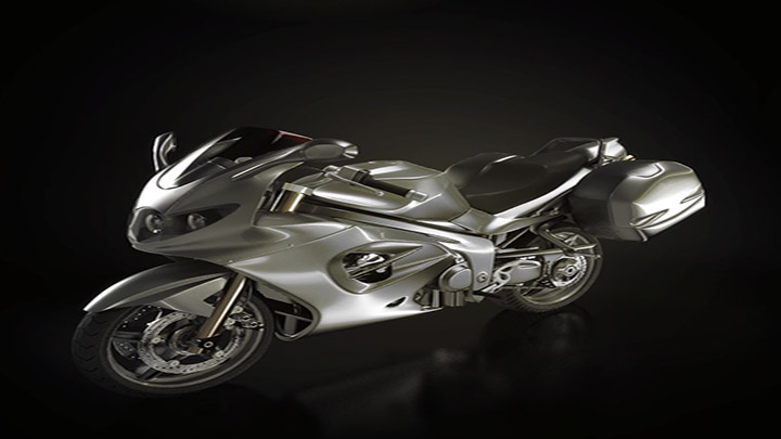 渲染模型_摩托车022