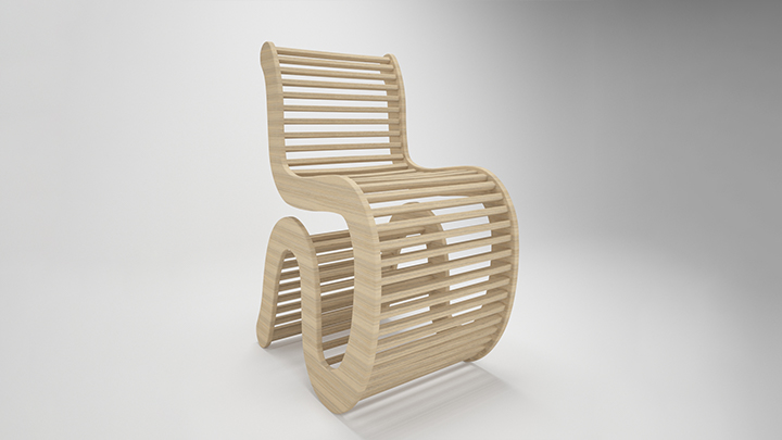 渲染模型_木制摆件001