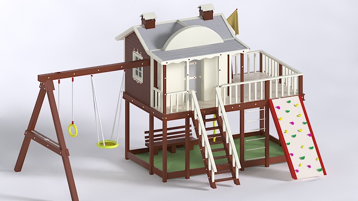 渲染模型_木房子001