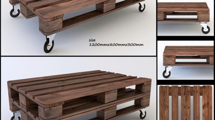 渲染模型_木托盘001