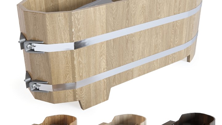 渲染模型_木桶浴缸001