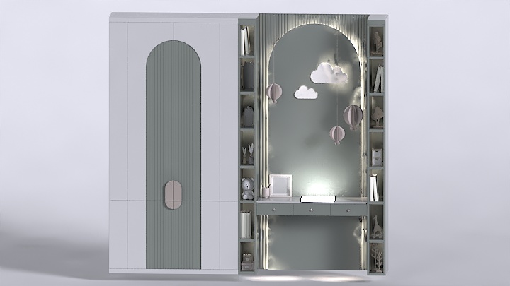 渲染模型_柜子1351