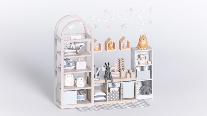 渲染模型_柜子1429