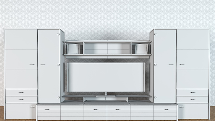 渲染模型_柜子860