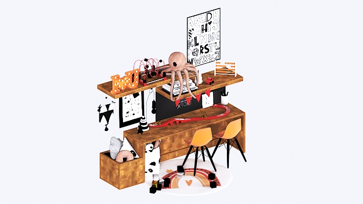 渲染模型_桌子1343