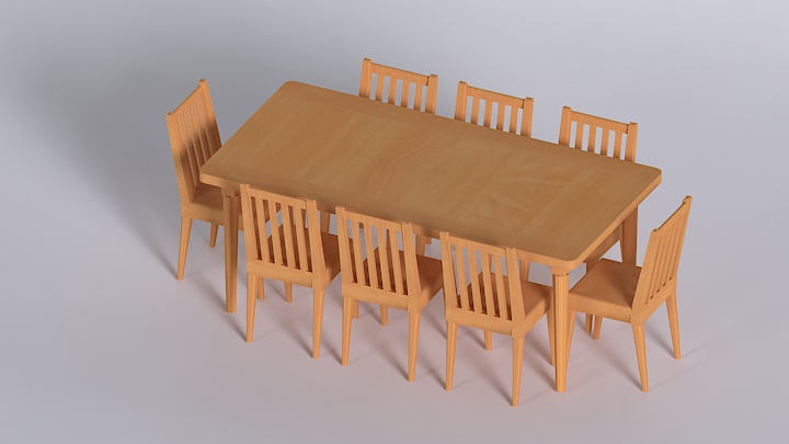 渲染模型_桌椅171