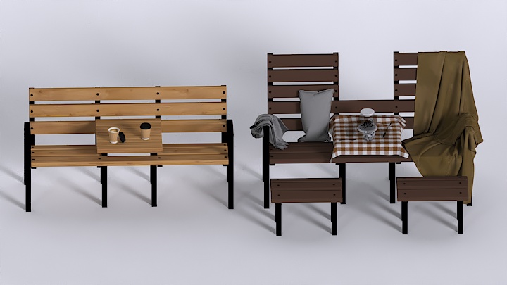 渲染模型_桌椅178