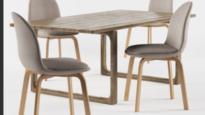 渲染模型_桌椅186