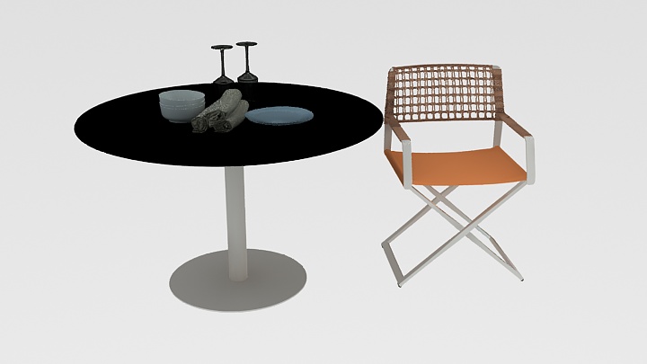 渲染模型_桌椅196