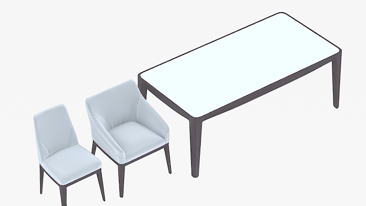 渲染模型_桌椅198