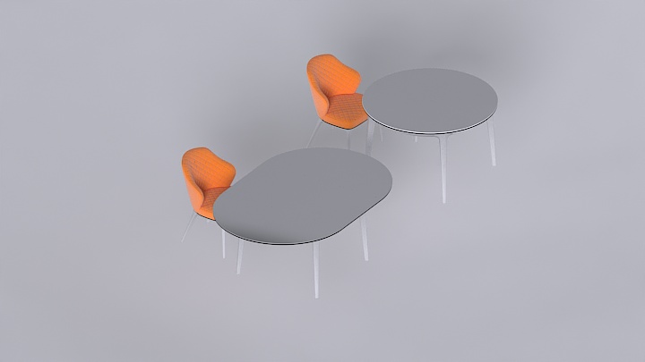 渲染模型_桌椅204