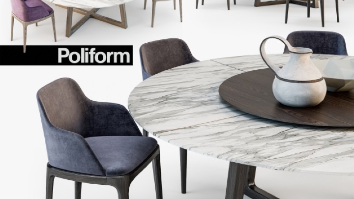 渲染模型_桌椅222