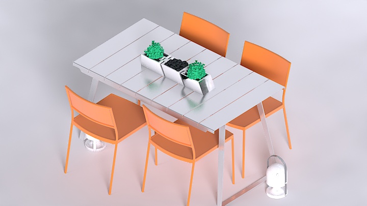 渲染模型_桌椅239