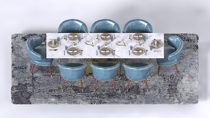 渲染模型_桌椅339