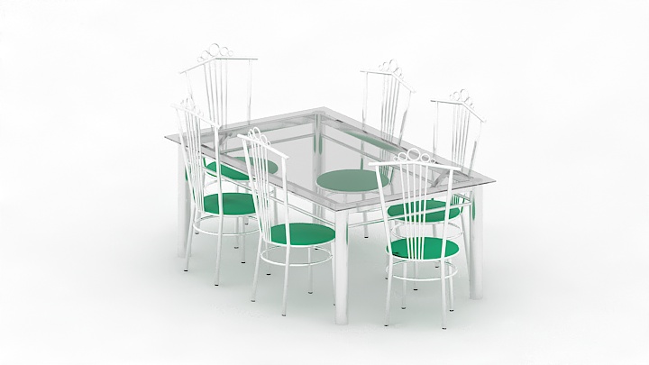 渲染模型_桌椅340