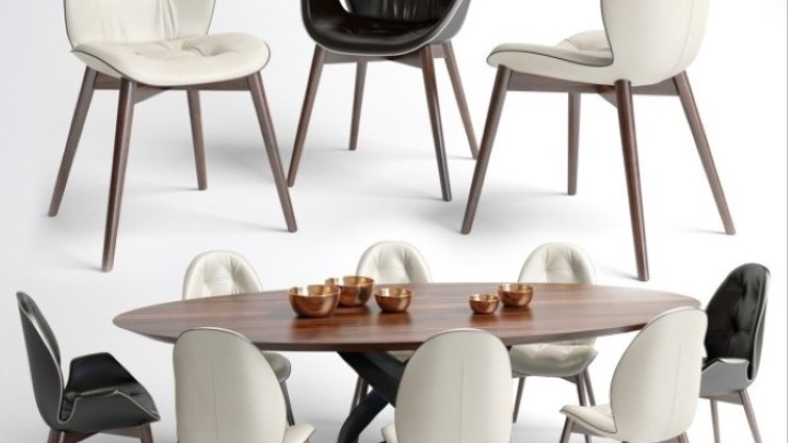 渲染模型_桌椅343