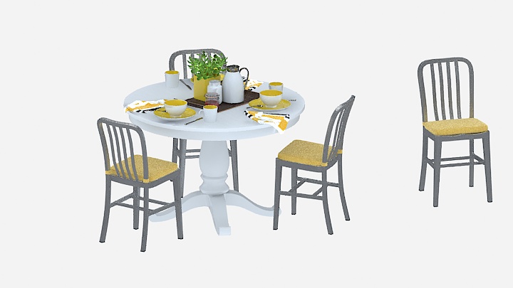 渲染模型_桌椅369