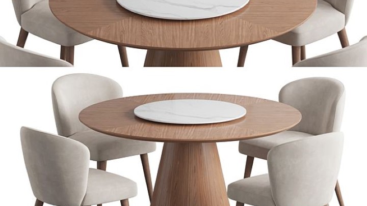 渲染模型_桌椅389