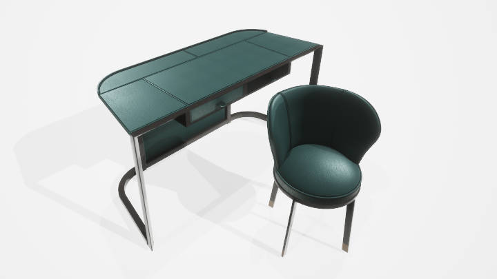 渲染模型_桌椅406