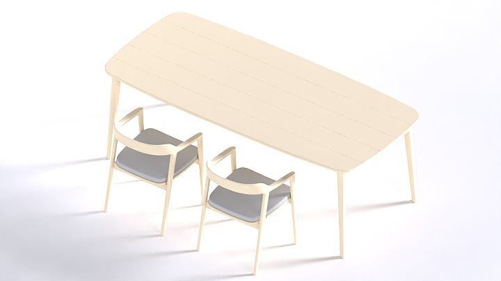 渲染模型_桌椅410