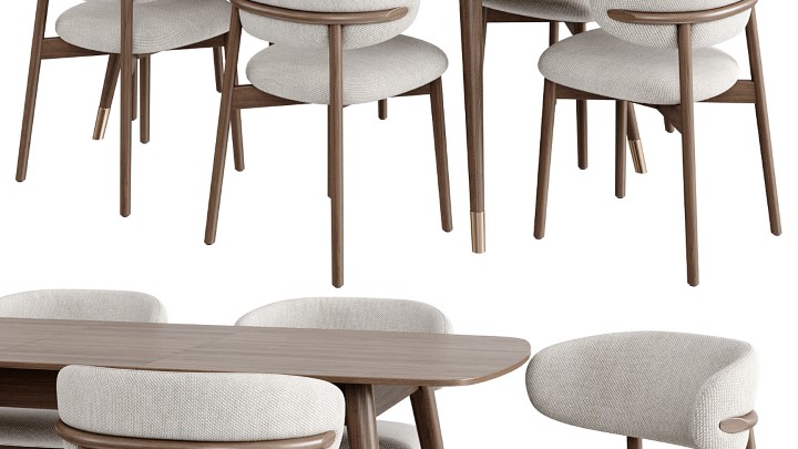 渲染模型_桌椅415