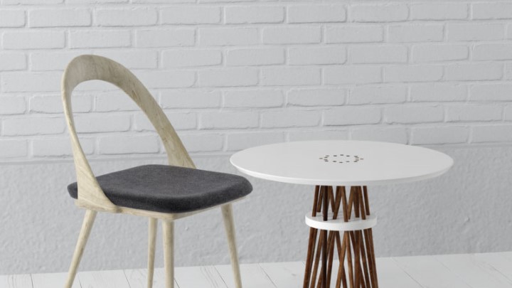 渲染模型_桌椅438