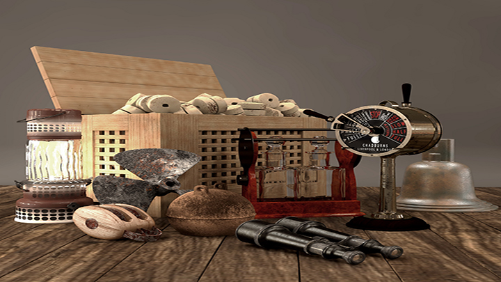 渲染模型_桌面摆件014