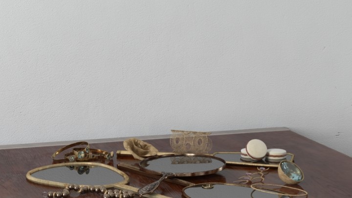 渲染模型_桌面装饰摆件034