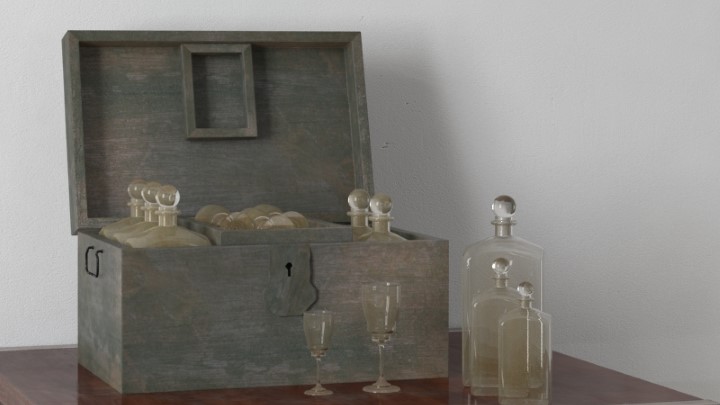 渲染模型_桌面装饰摆件036