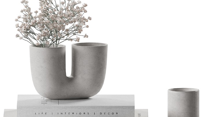 渲染模型_桌面装饰摆放004