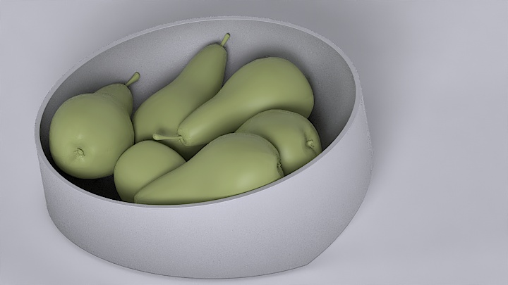 渲染模型_梨子001
