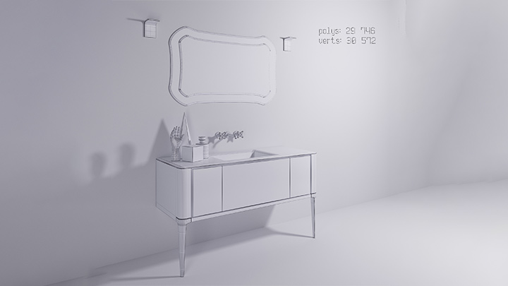 渲染模型_梳妆台026
