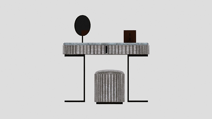 渲染模型_梳妆台035