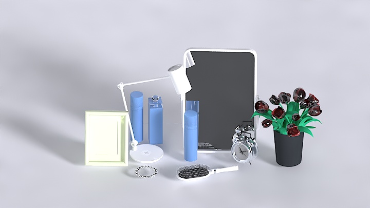 渲染模型_梳妆台036