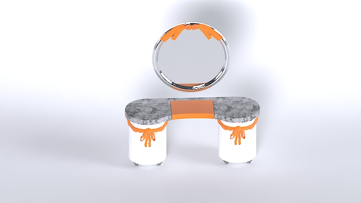 渲染模型_梳妆台038