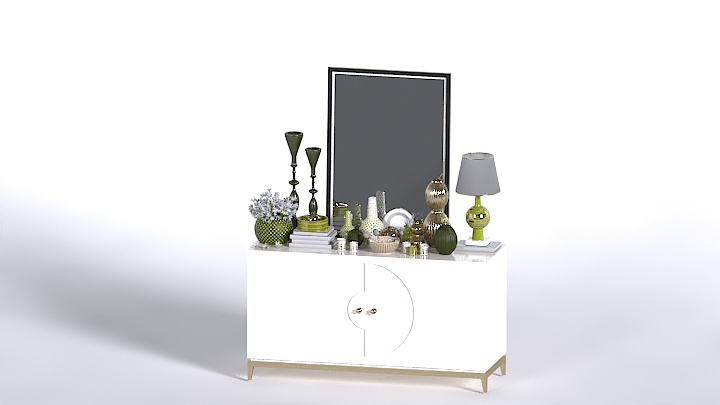 渲染模型_梳妆台040