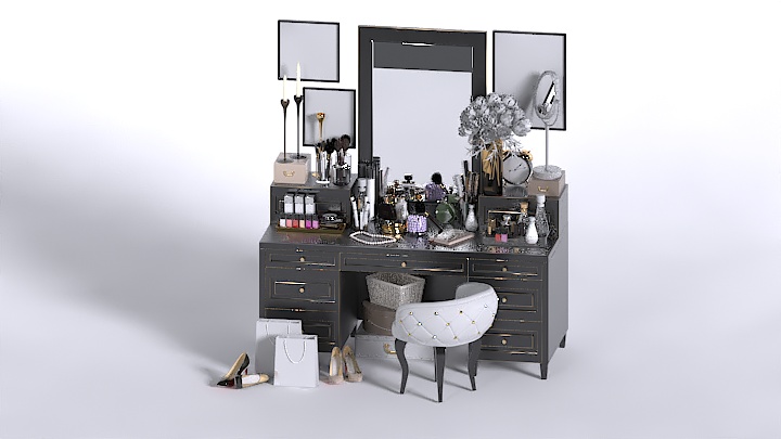 渲染模型_梳妆台041