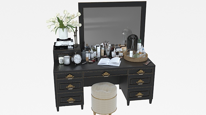 渲染模型_梳妆台050