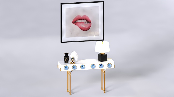 渲染模型_梳妆柜013