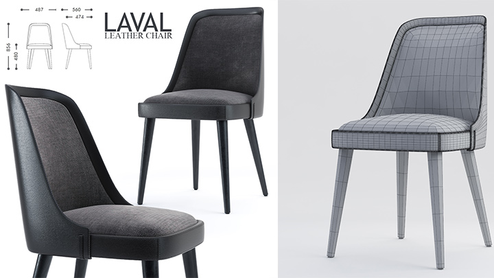 渲染模型_椅子1561