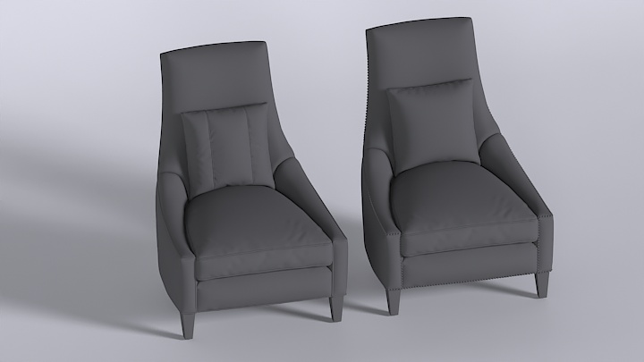 渲染模型_椅子1954
