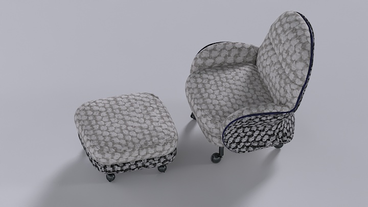 渲染模型_椅子1955