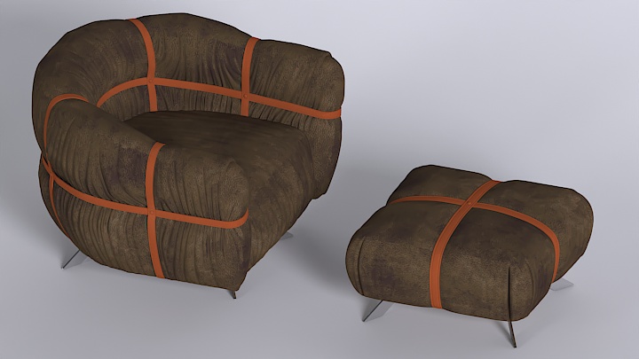 渲染模型_椅子1956