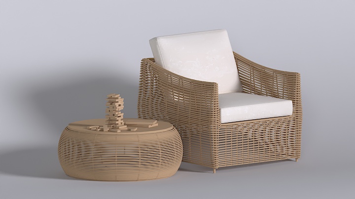 渲染模型_椅子2137